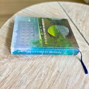 L🇬🇧 RARE Vtg Places to Visit in Britain Travel Coffee Table Book w/ Bookm…